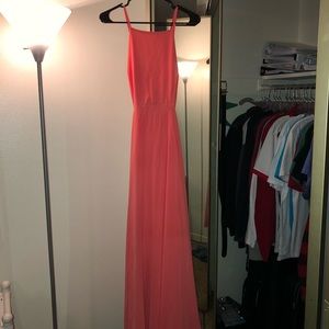 Formal coral dress!